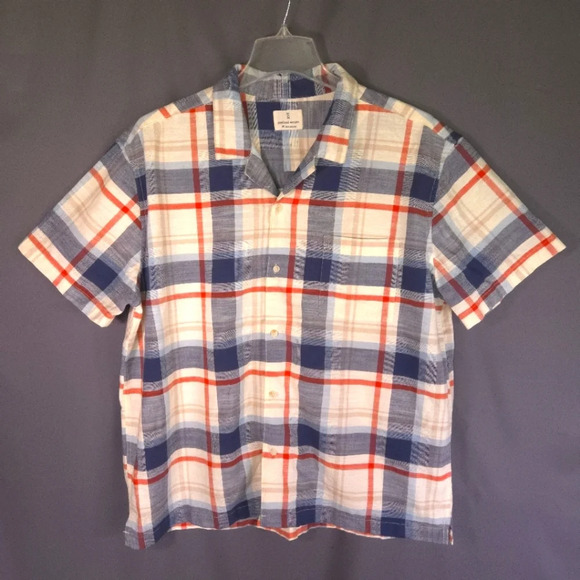 Mutual Weave‎ Button Down Big And Tall Short Sleeve Shirt Plaid Size XXL - Picture 1 of 10